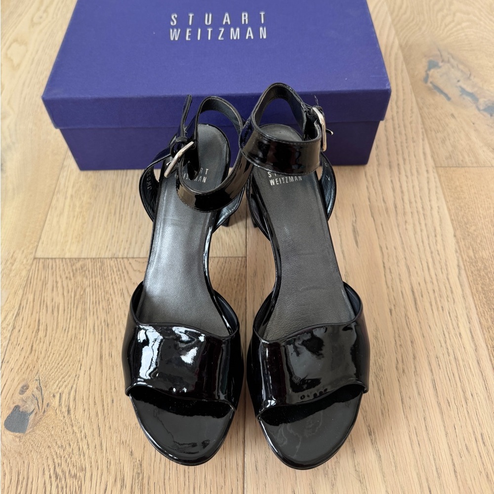 Stuart Weitzman Black Patent Leather Heels - Picture 2 of 5